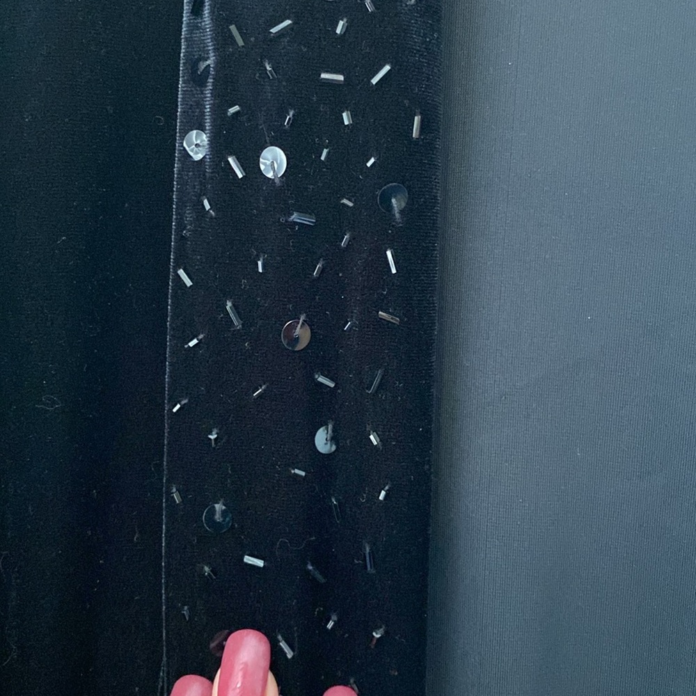 Velvet Jacket With Sequins & Trim - image 2